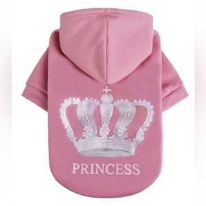 NWT-Expawlorer Size S Pink Princess Pet Hoodie